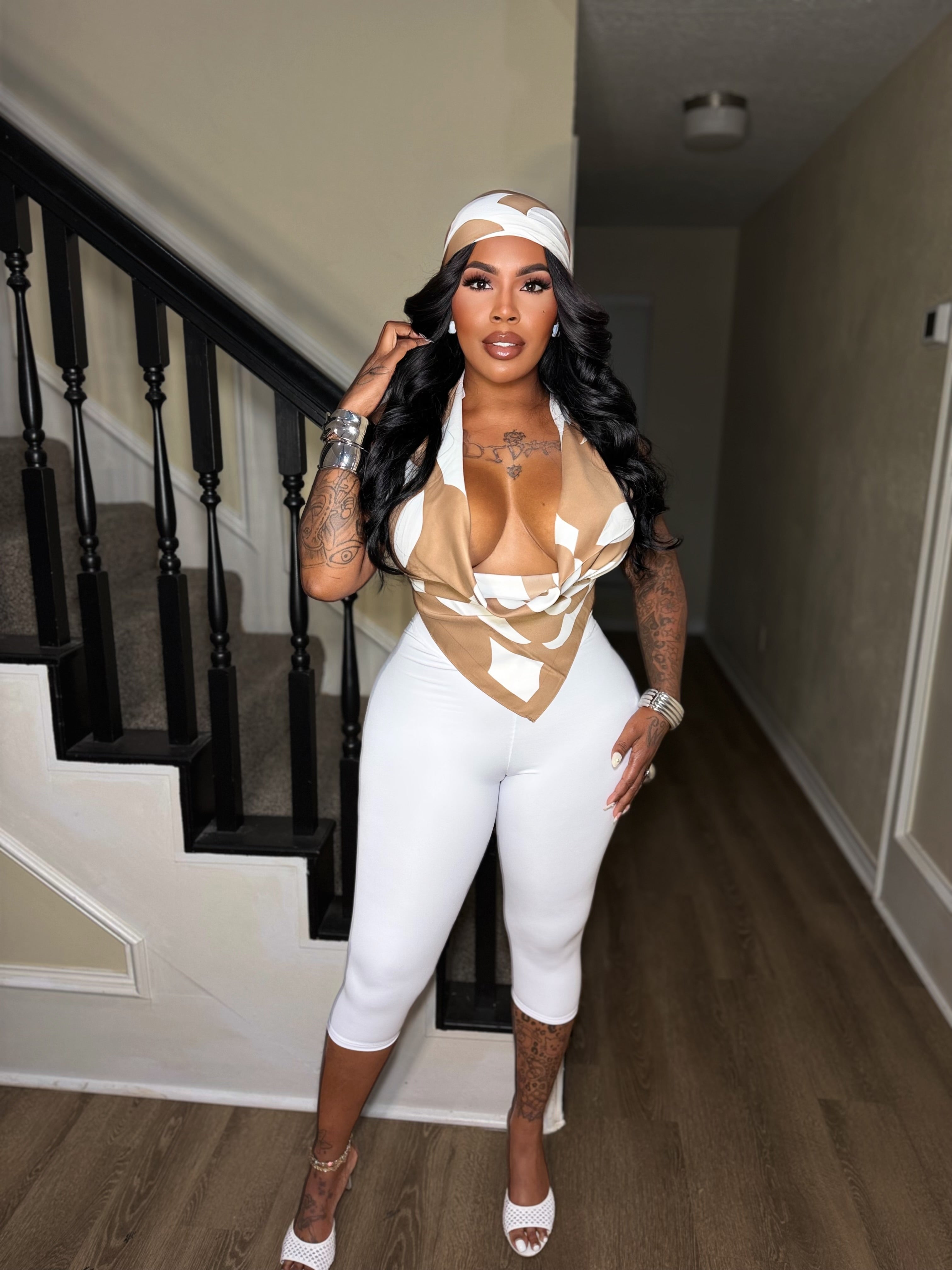 Nude Beverly Hills three-piece set