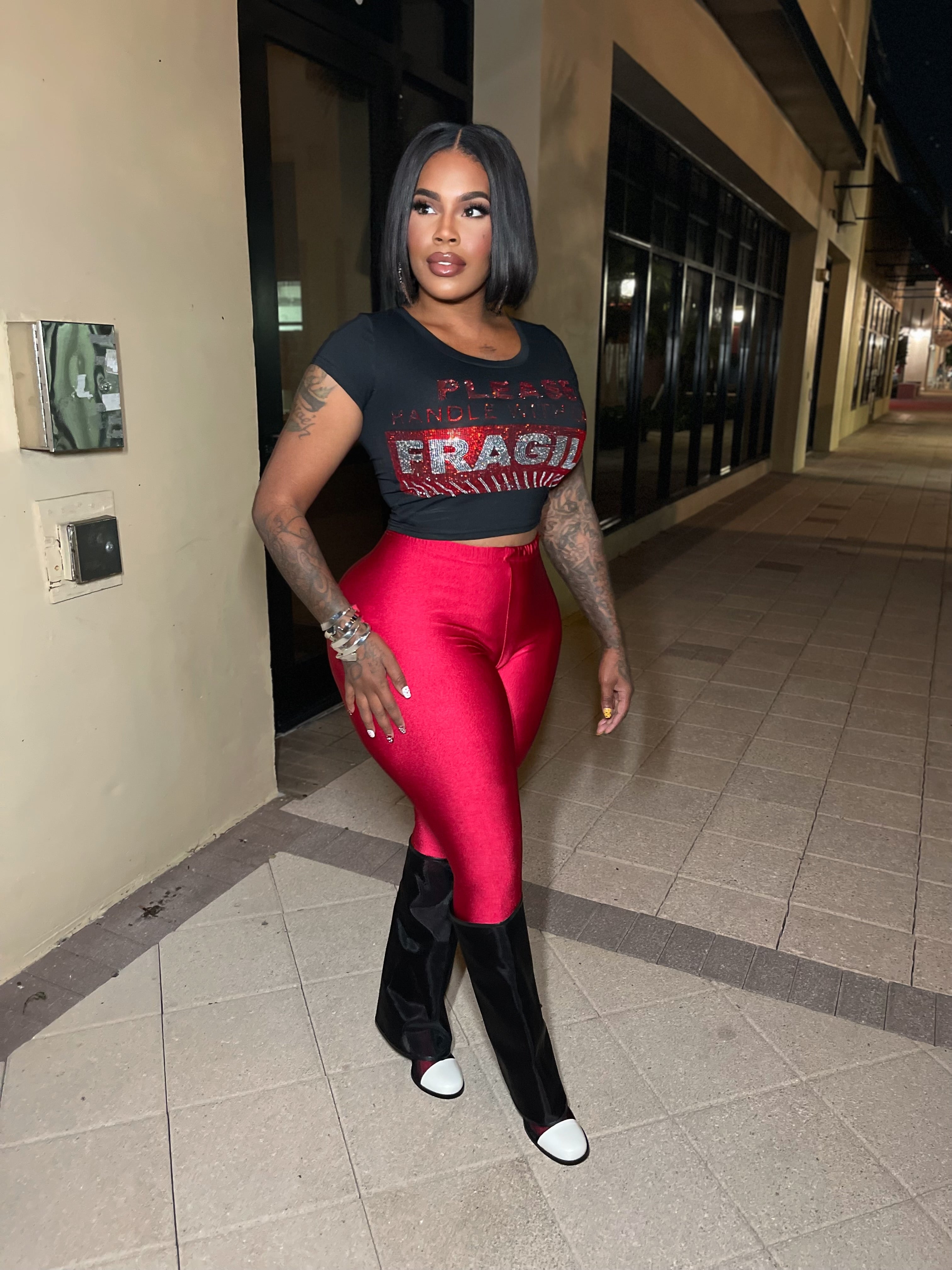 Fire 🔥 red legging