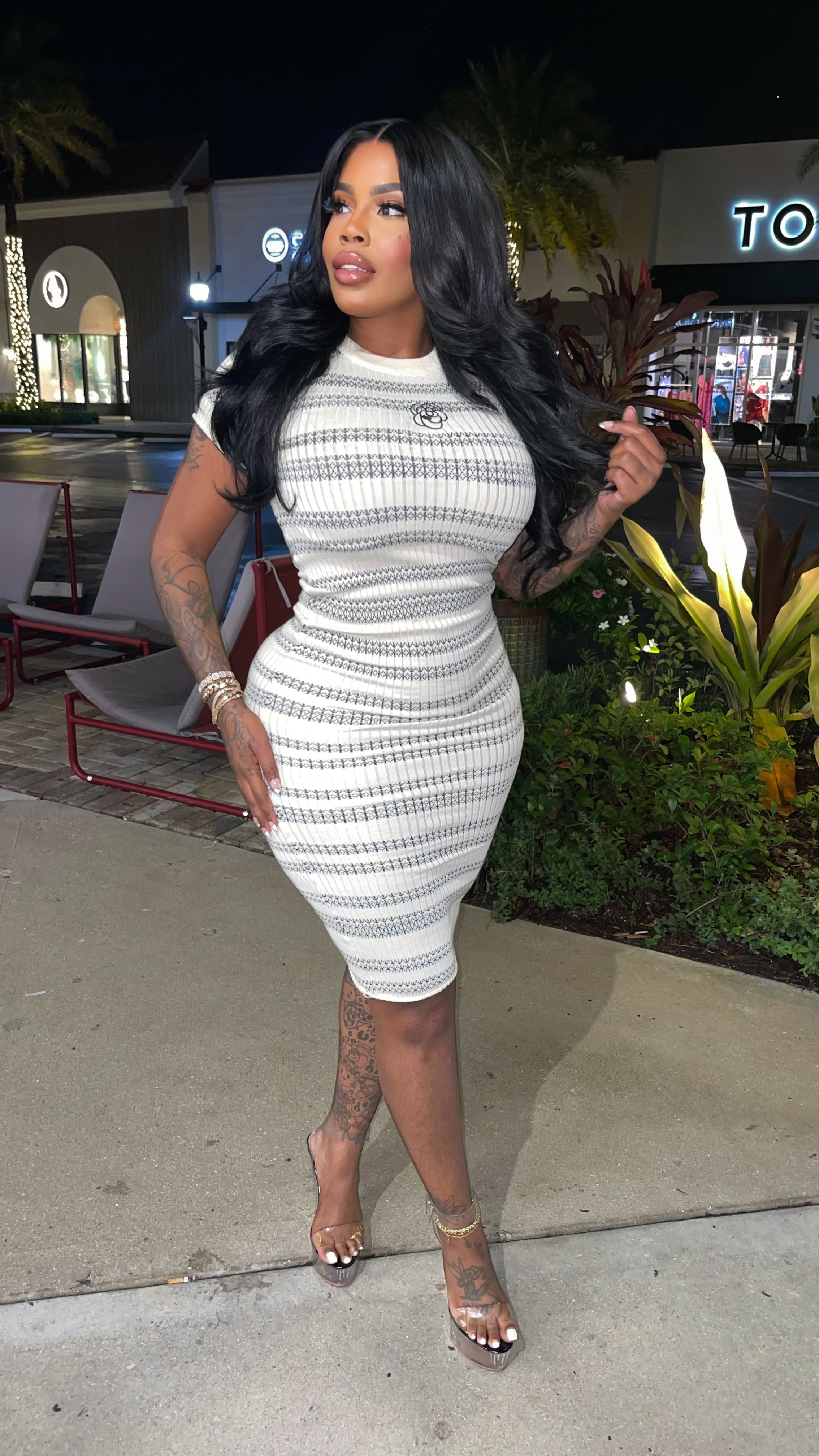 Happy hour dress white