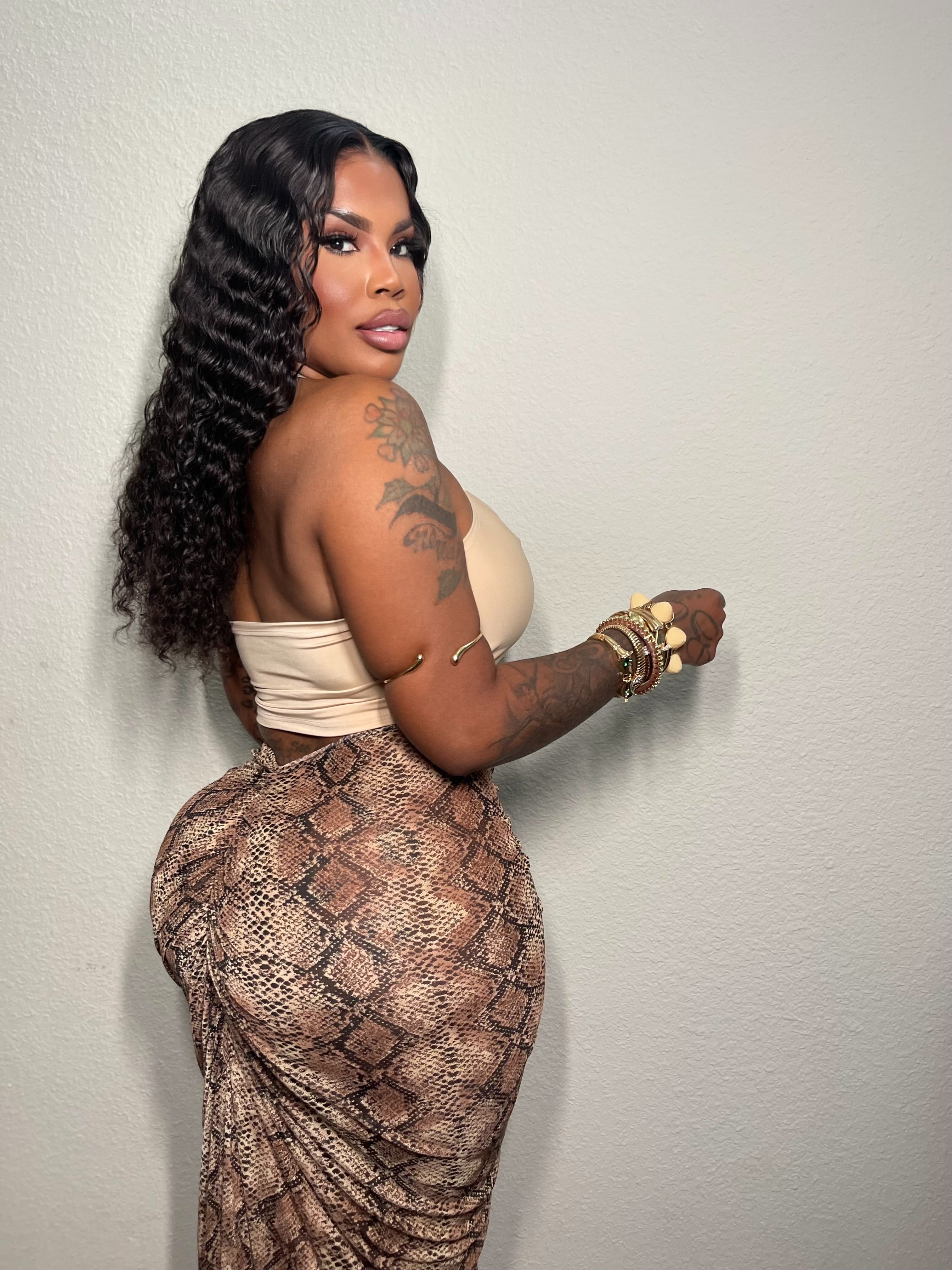 Snake skirt mesh 2 pcs set