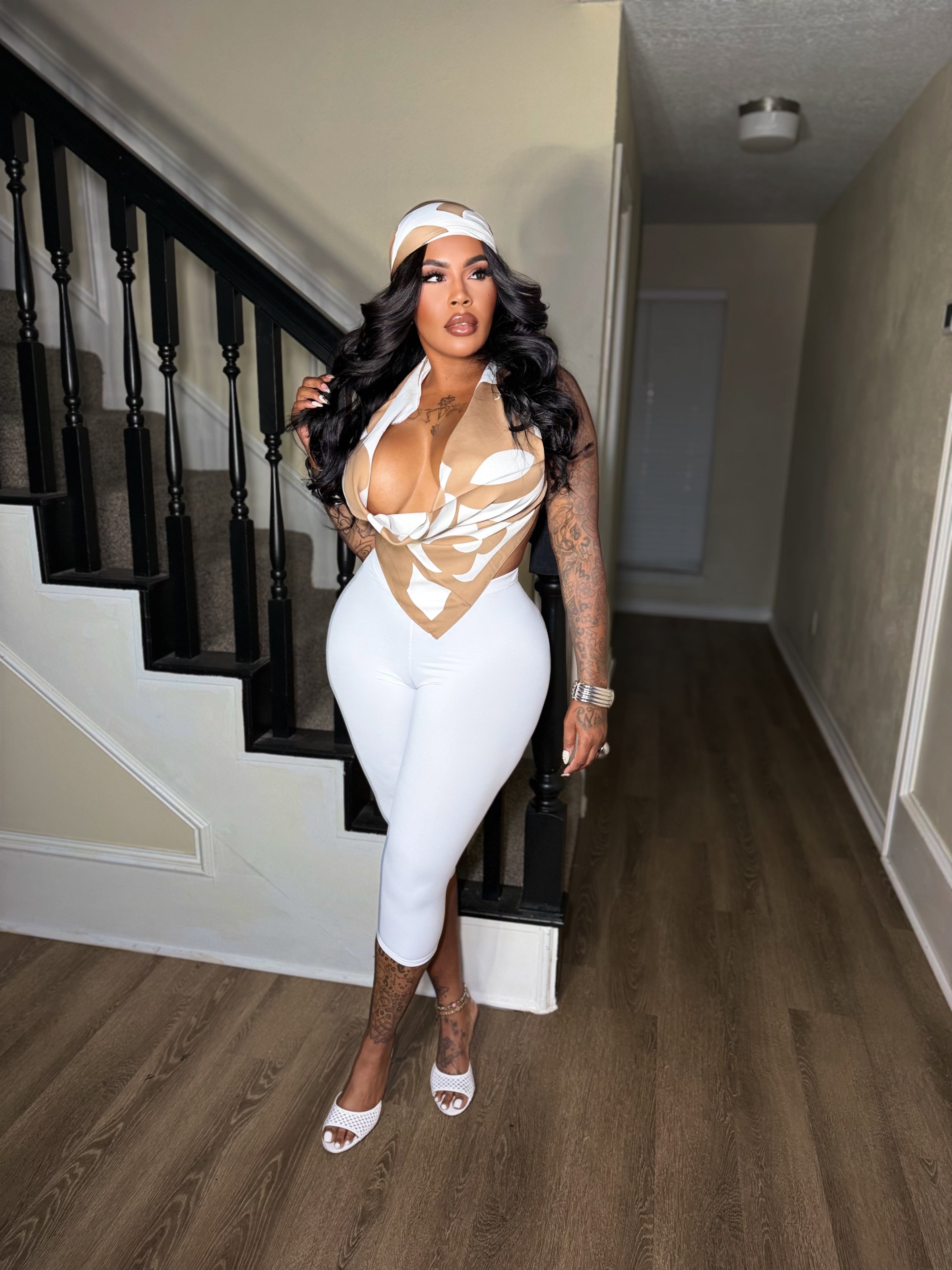 Nude Beverly Hills three-piece set