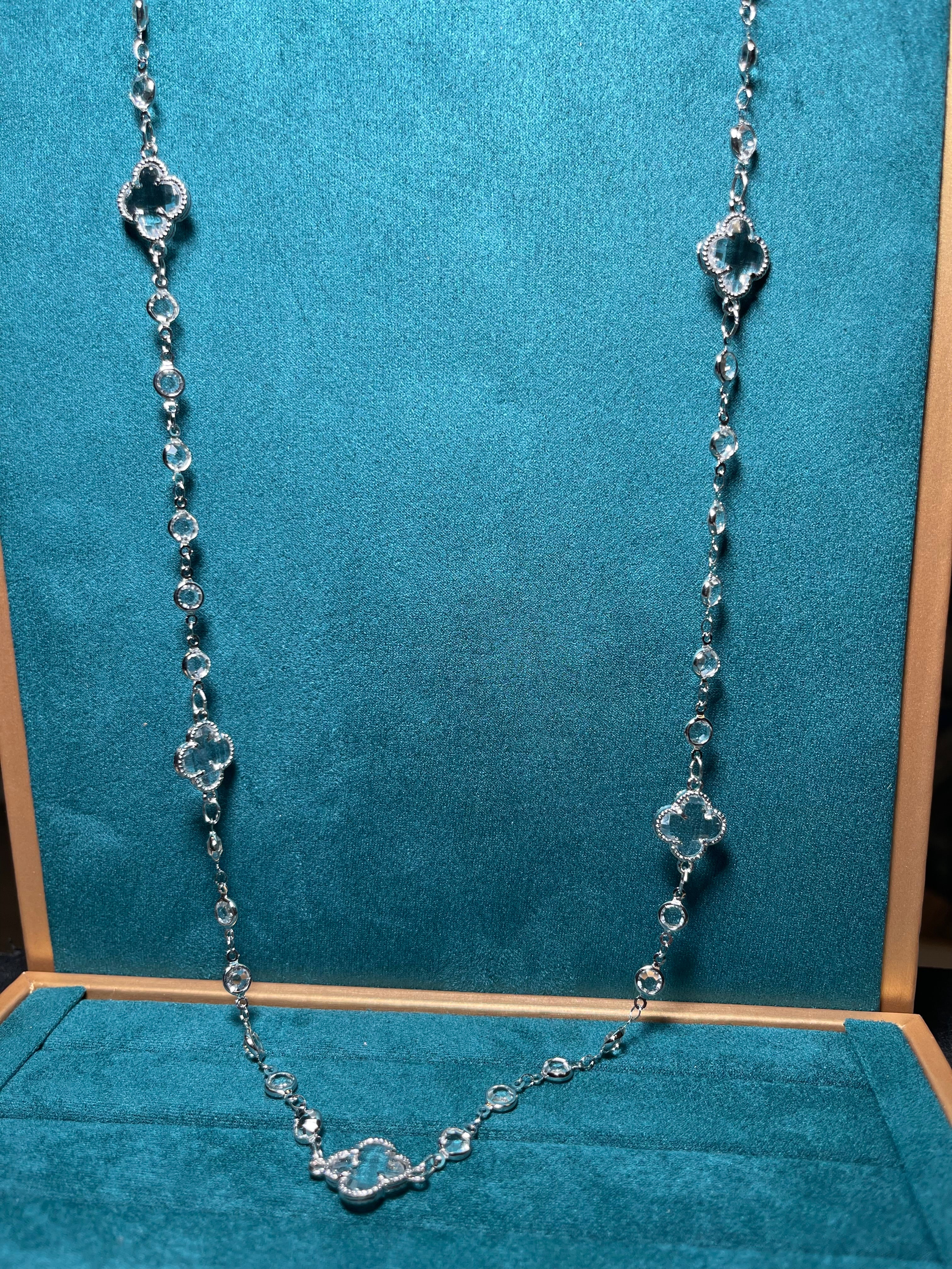 Sliver clover bodychain