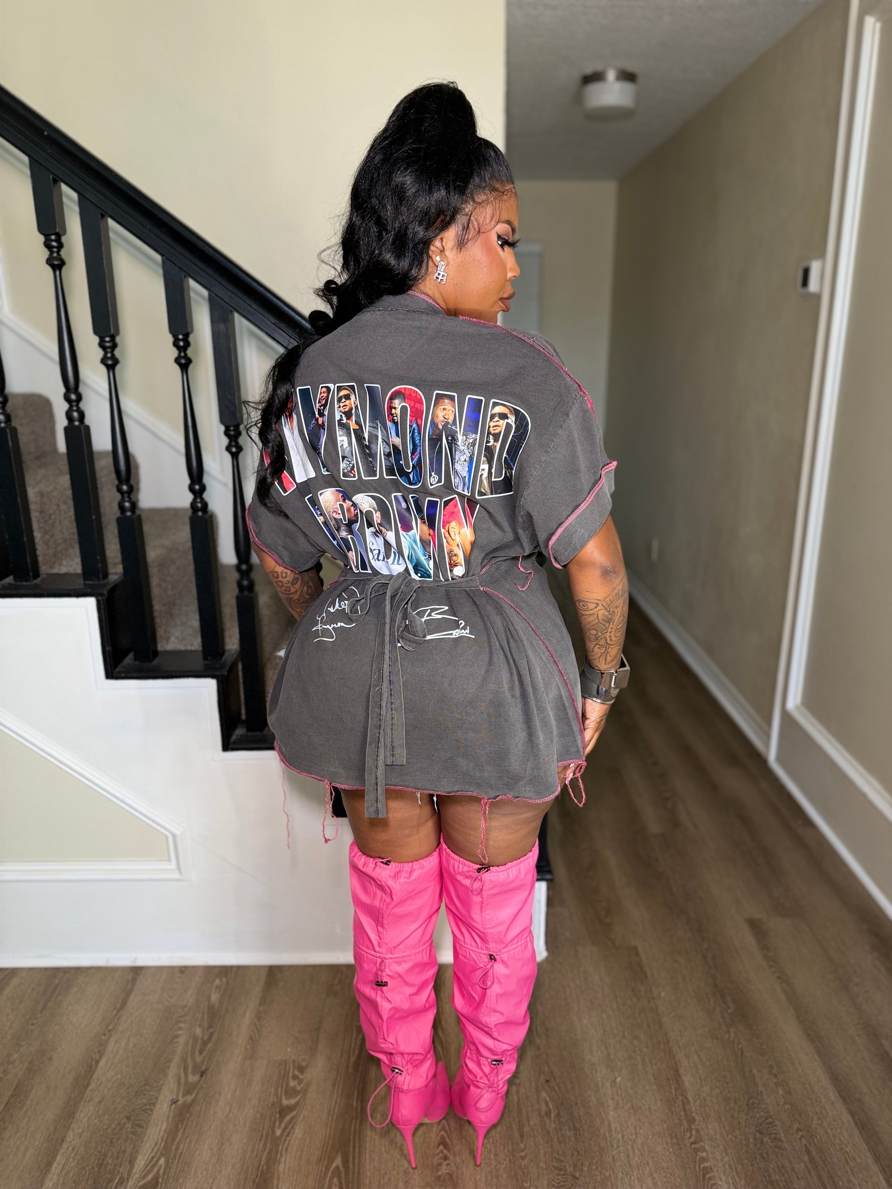 R&B tour tee pink