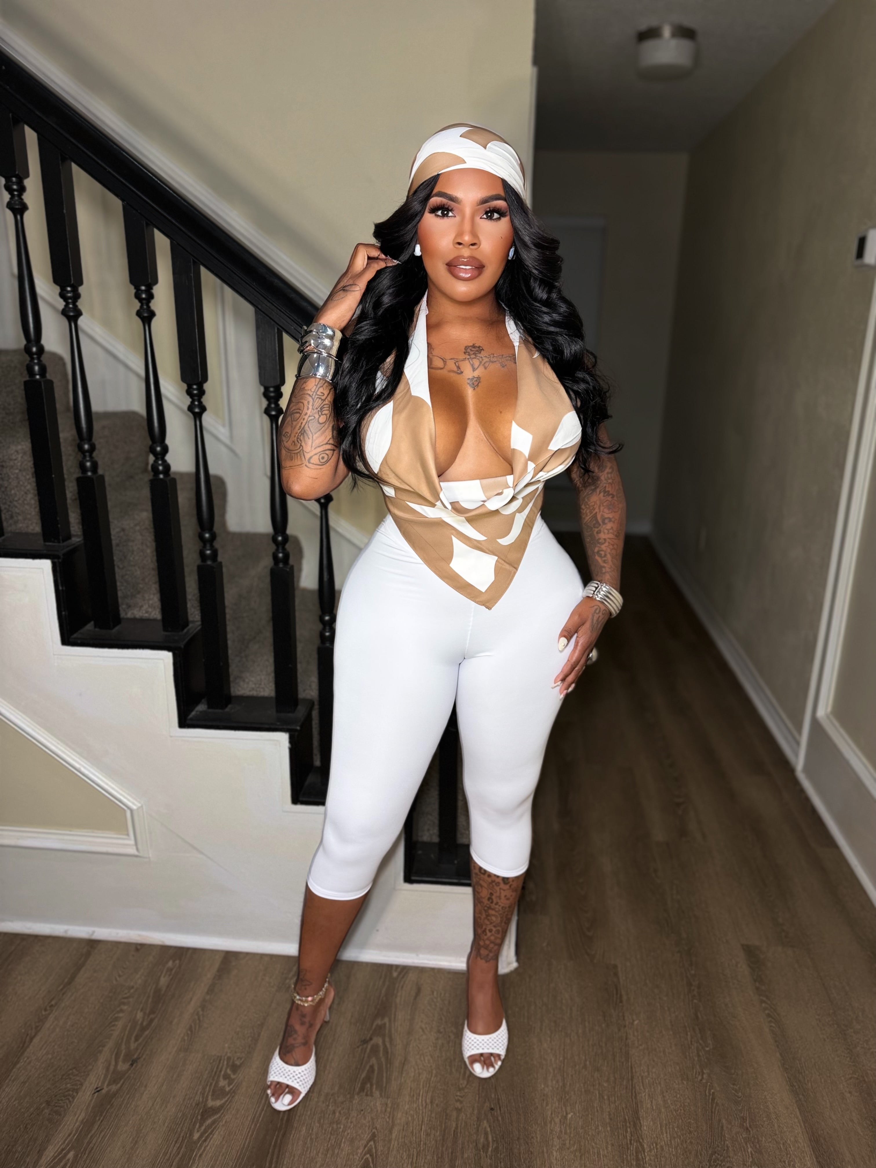 Nude Beverly Hills three-piece set