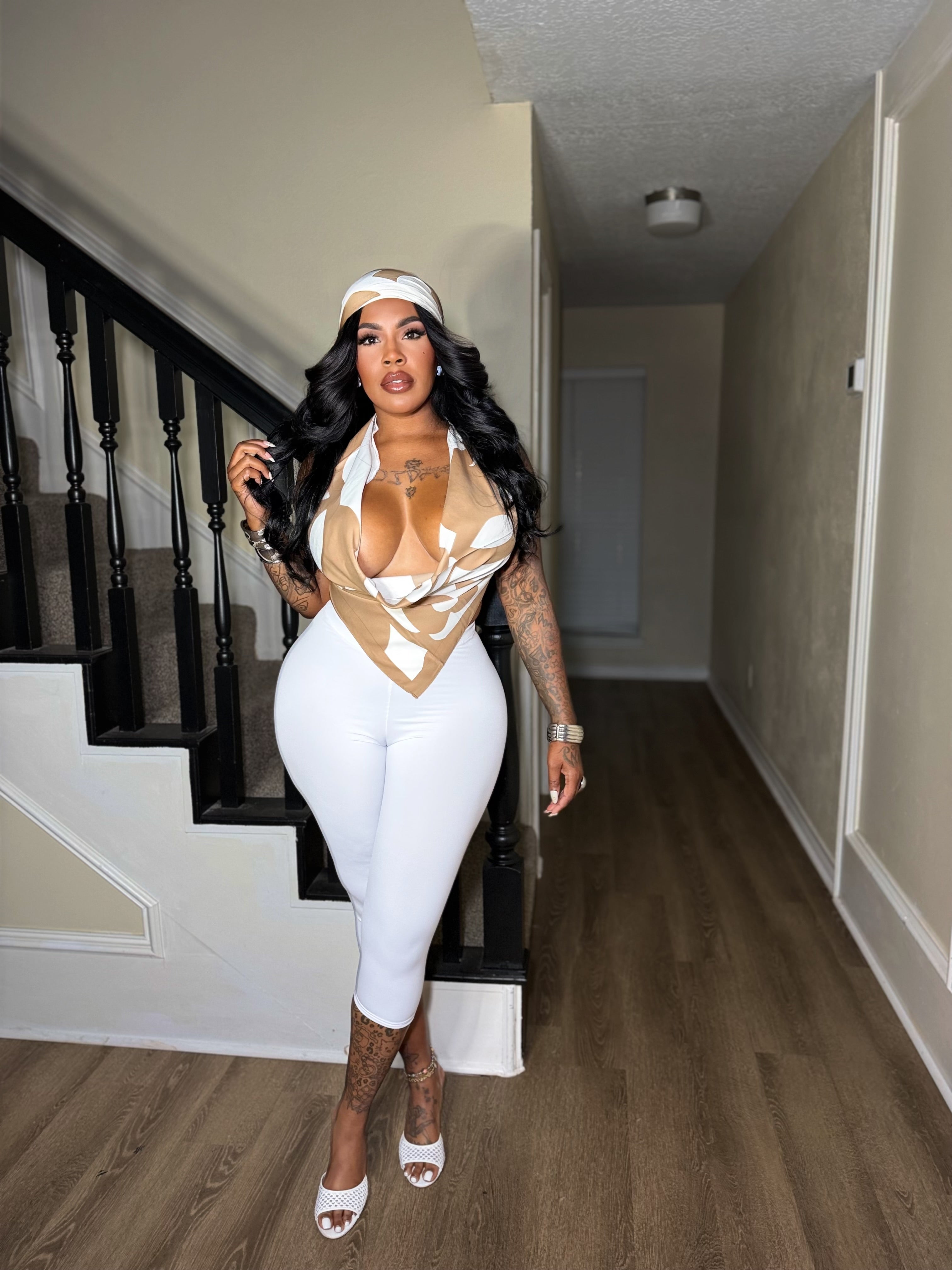 Nude Beverly Hills three-piece set
