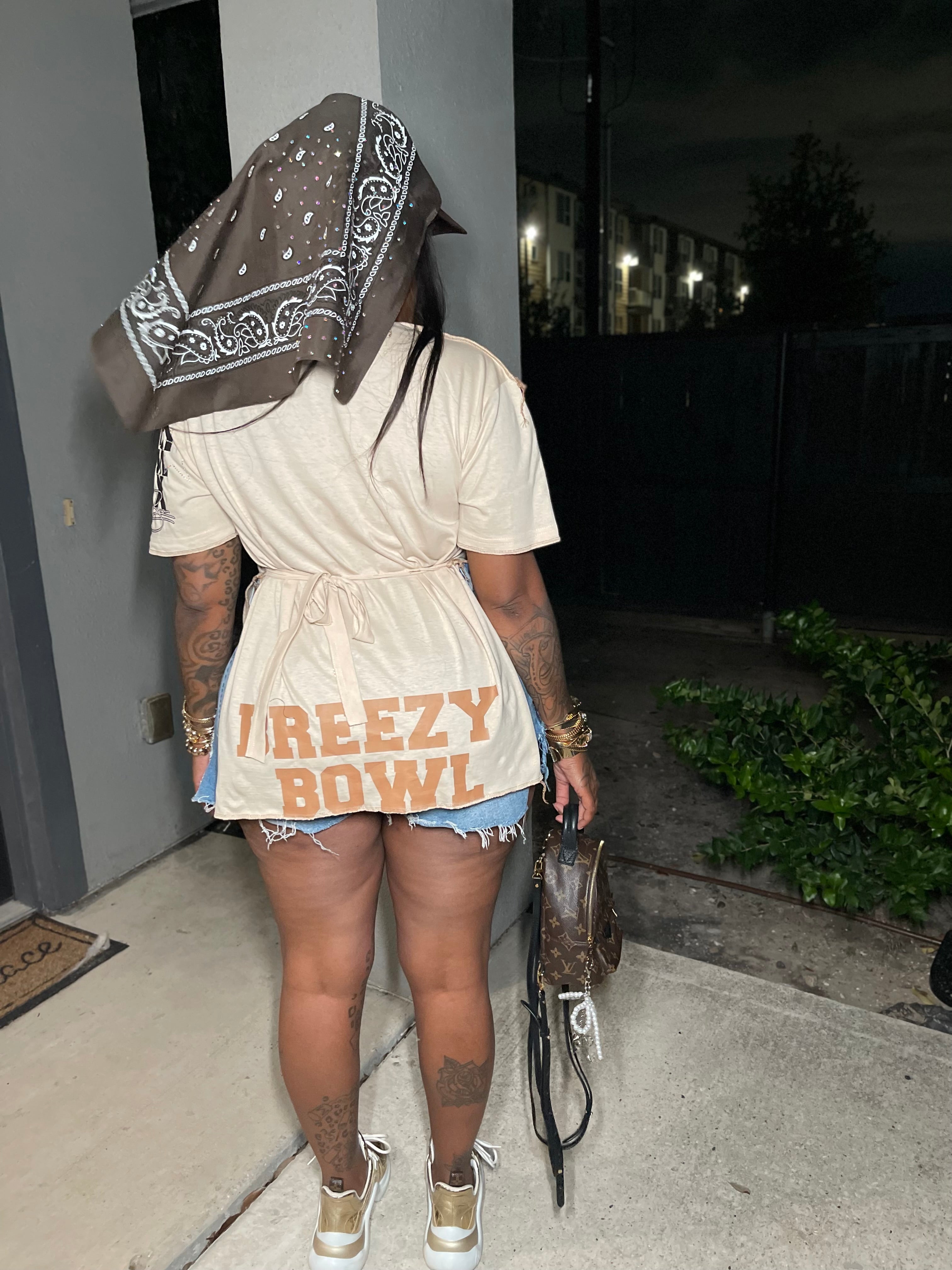 BROWN ￼bandana hat