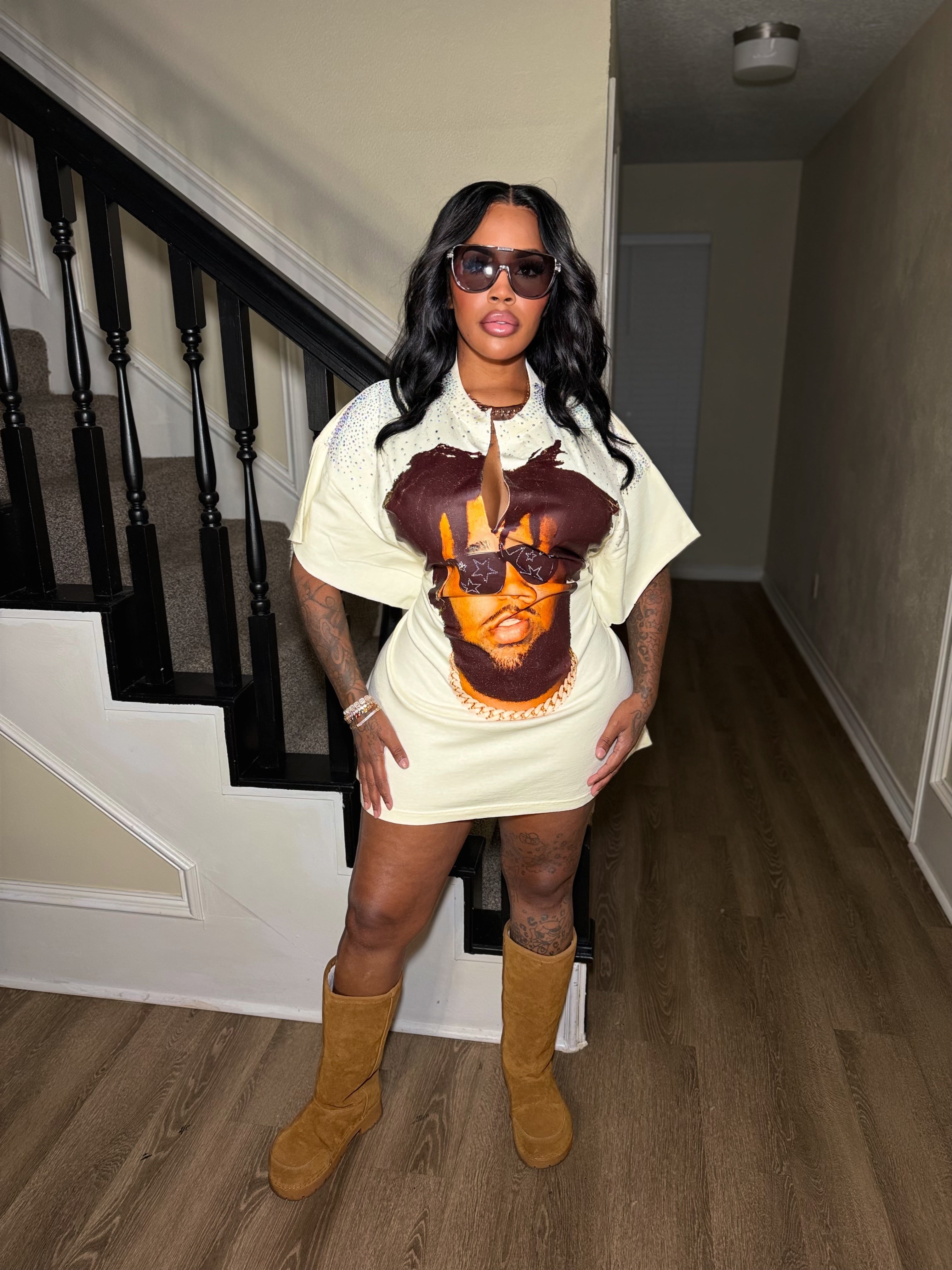 EYE OF A STAR OVERSIZED TEE