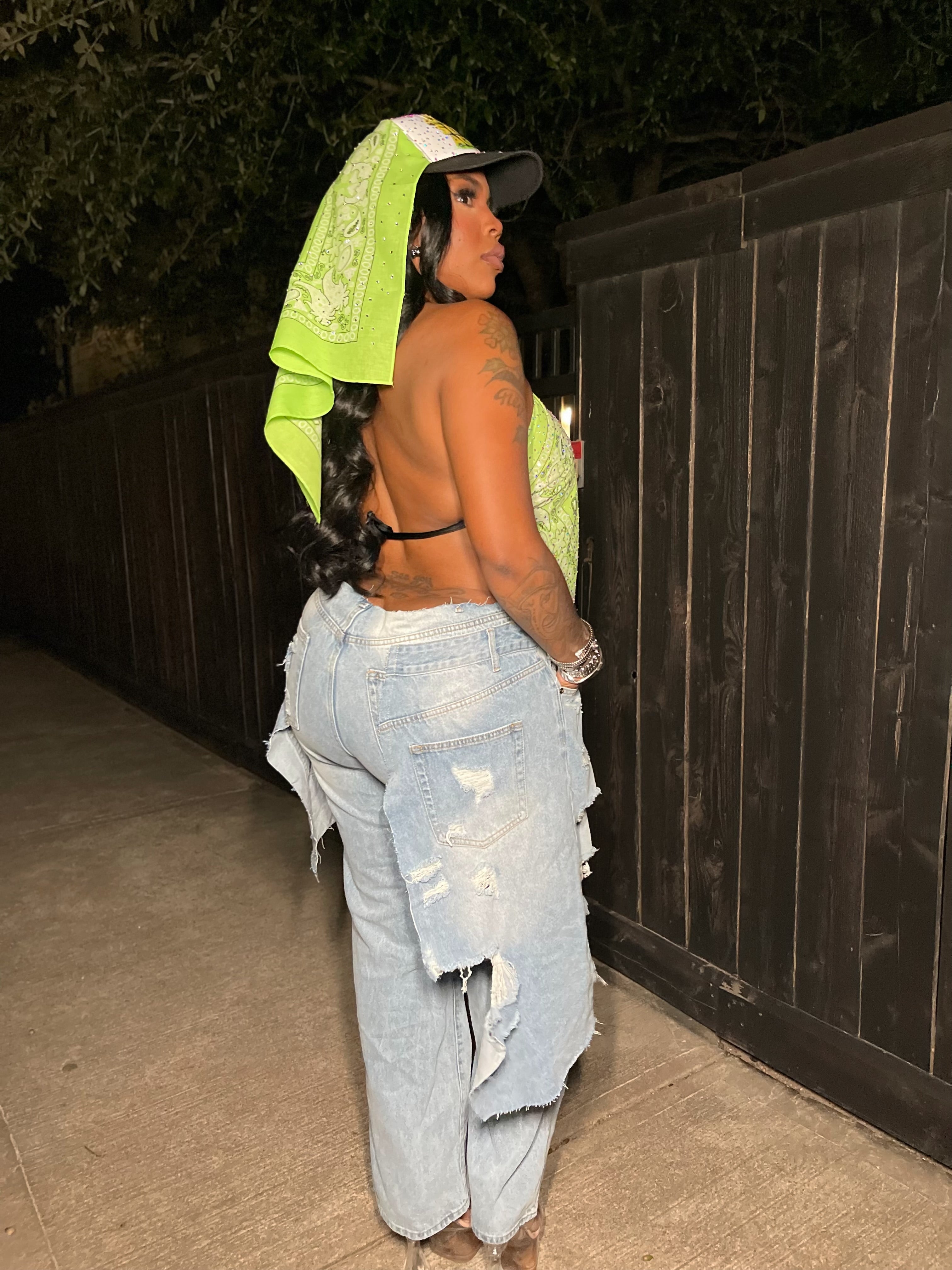 Slime bandanna top