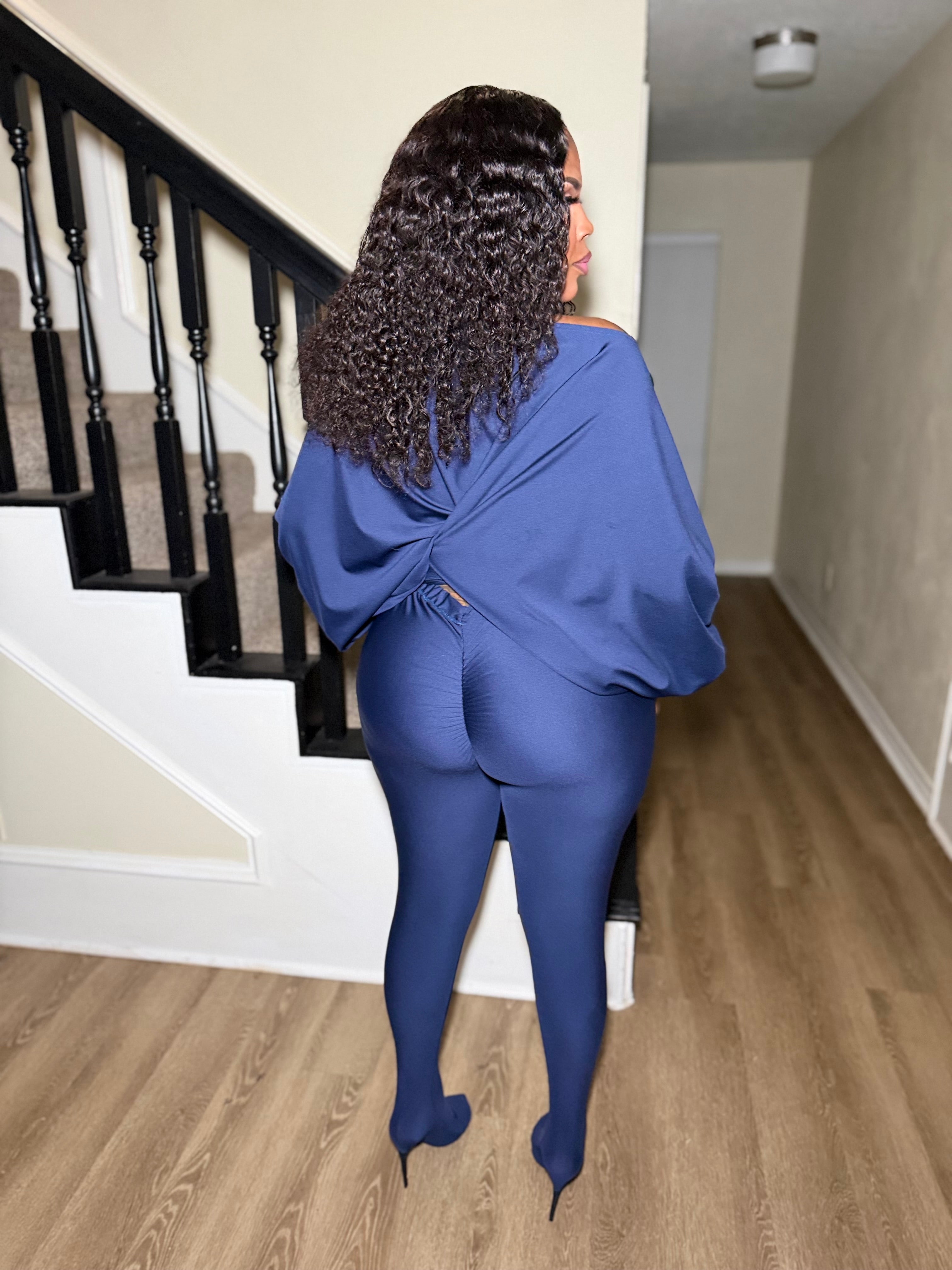 Navy blue wrap it up set