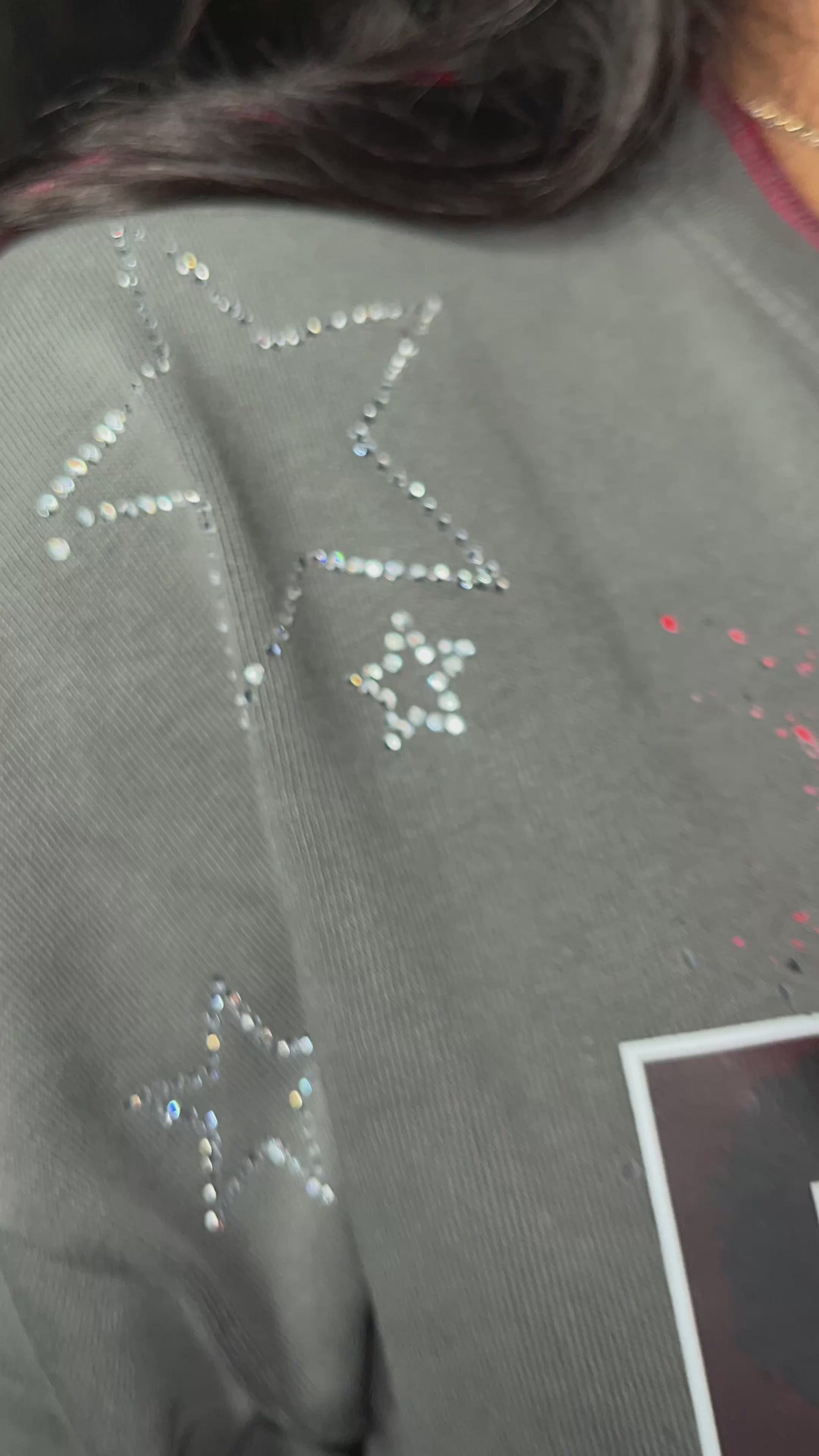 Checkerboard thigh high shoe