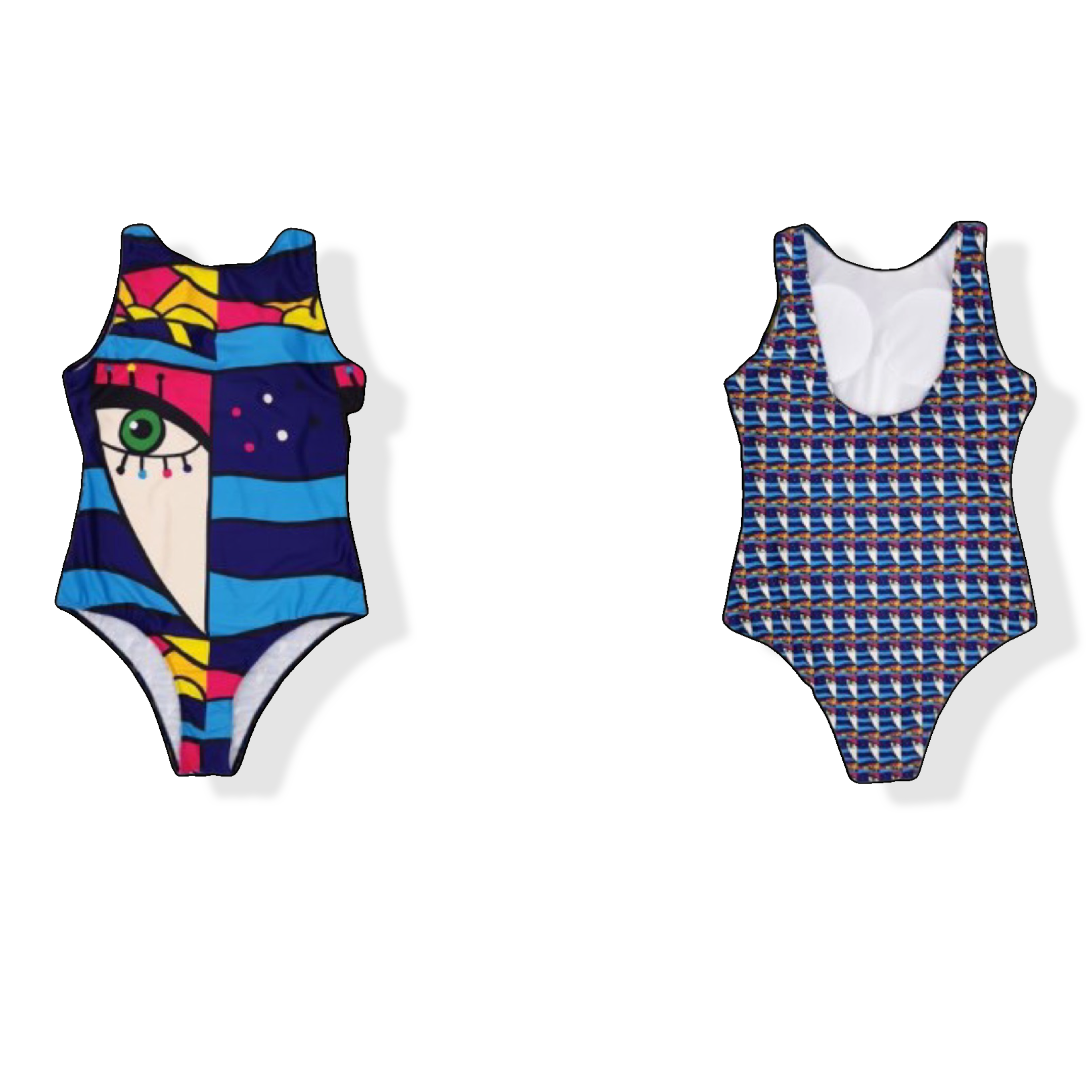 Blue Picasso swimsuit