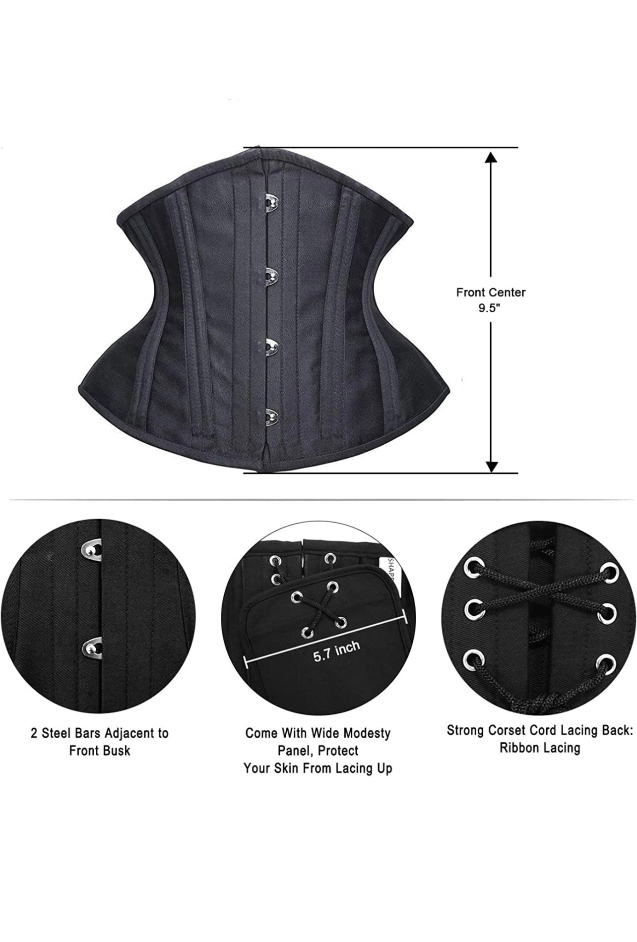 Hourglass (short torso) corset